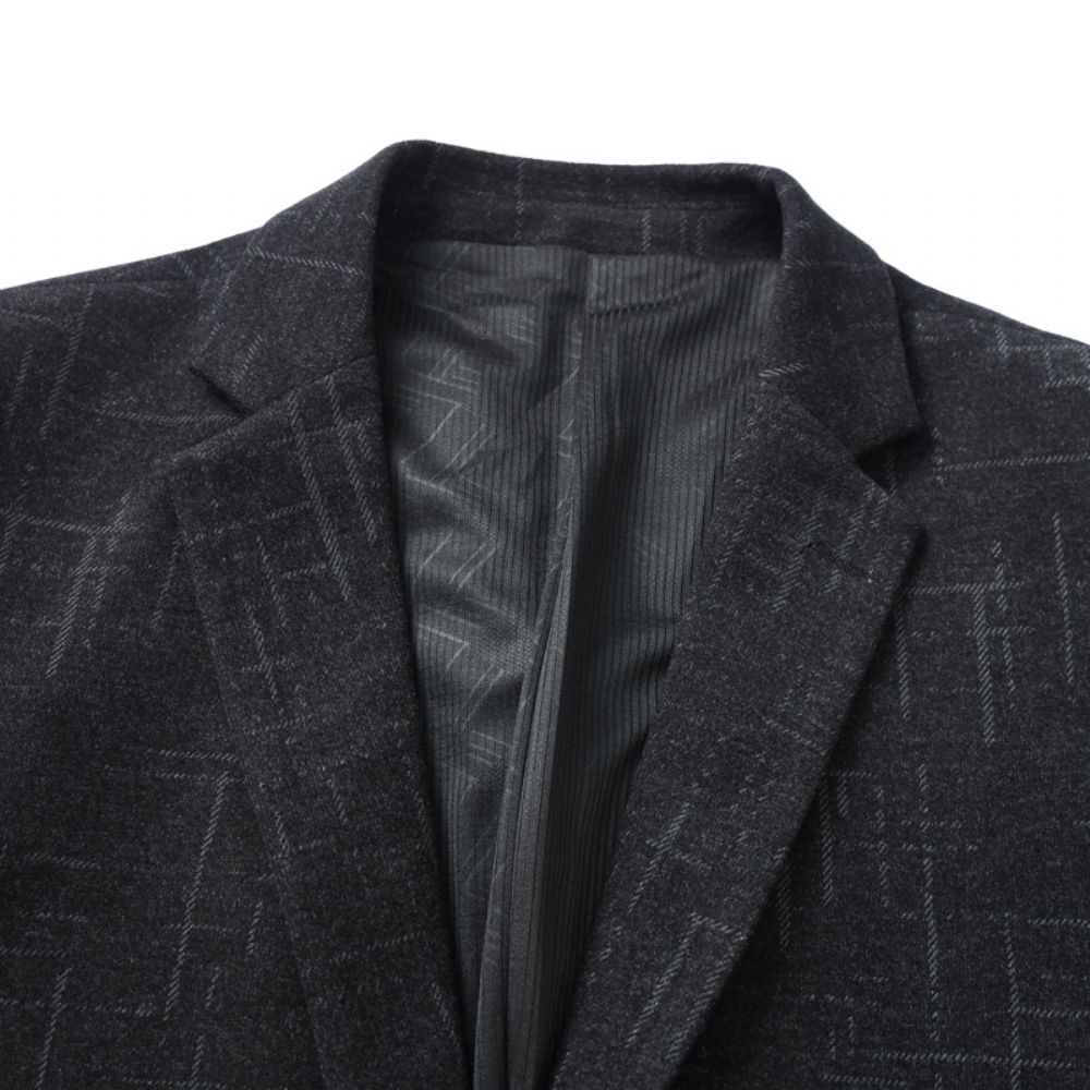 Ajouter L'engrais Pour Augmenter La Veste Costume Décontractée Hauts Hommes Une Pièce Costumes D'automne Et D'hiver