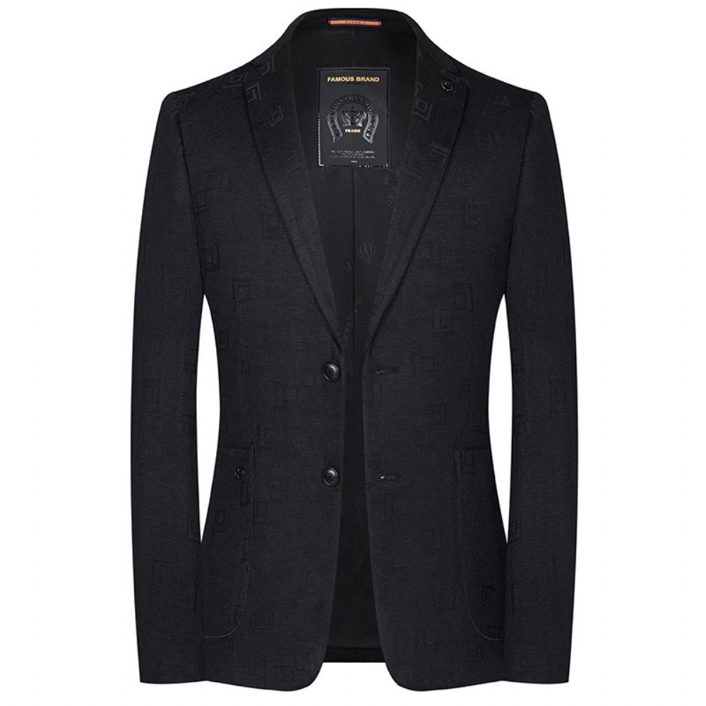 Costume En Laine Tricoté Hommes 2024 Automne Et Hiver Tendance La Mode Décontracté Veste D'affaires Pour