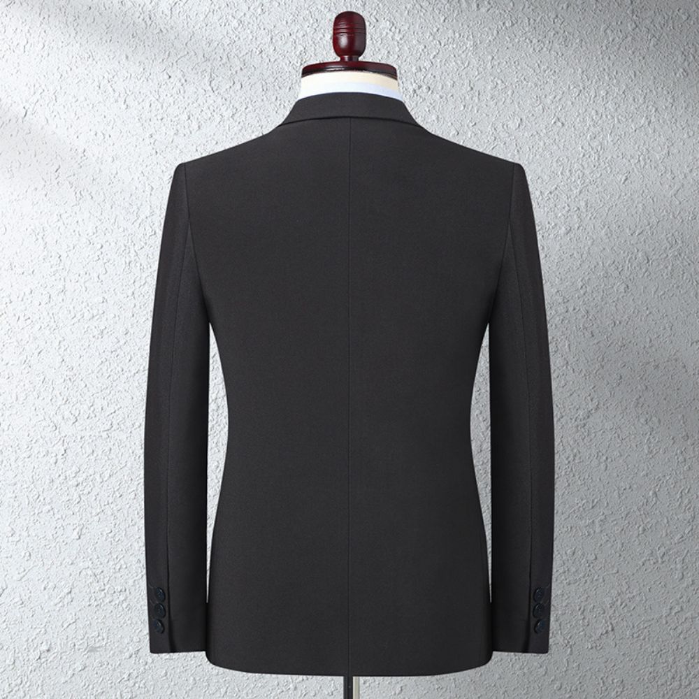 Mode Petit Costume Veste Printemps Et Automne Décontracté Pour Jeunes Hommes Mince Tenue Professionnelle Robe Mariée Noire