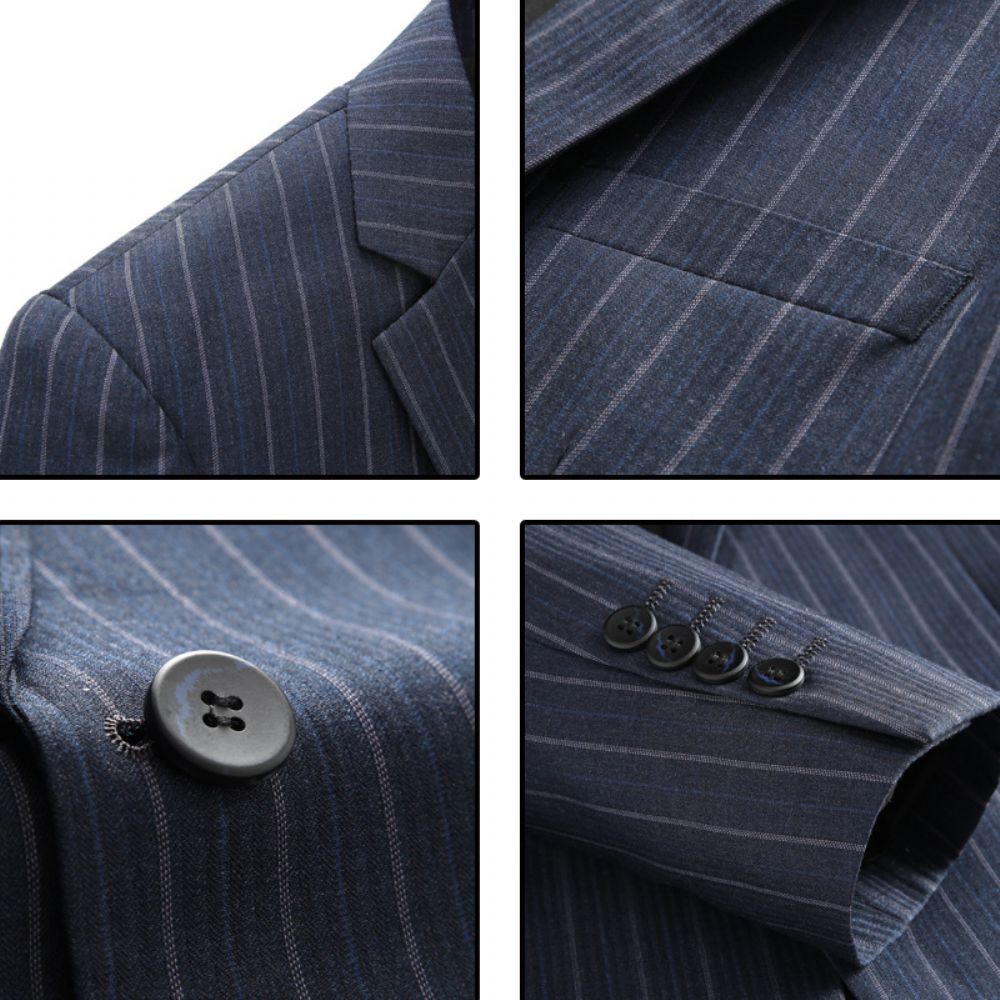 Costume 2024 Automne Et Hiver Hommes Décontracté Marié Robe Mariée Trois Pièces