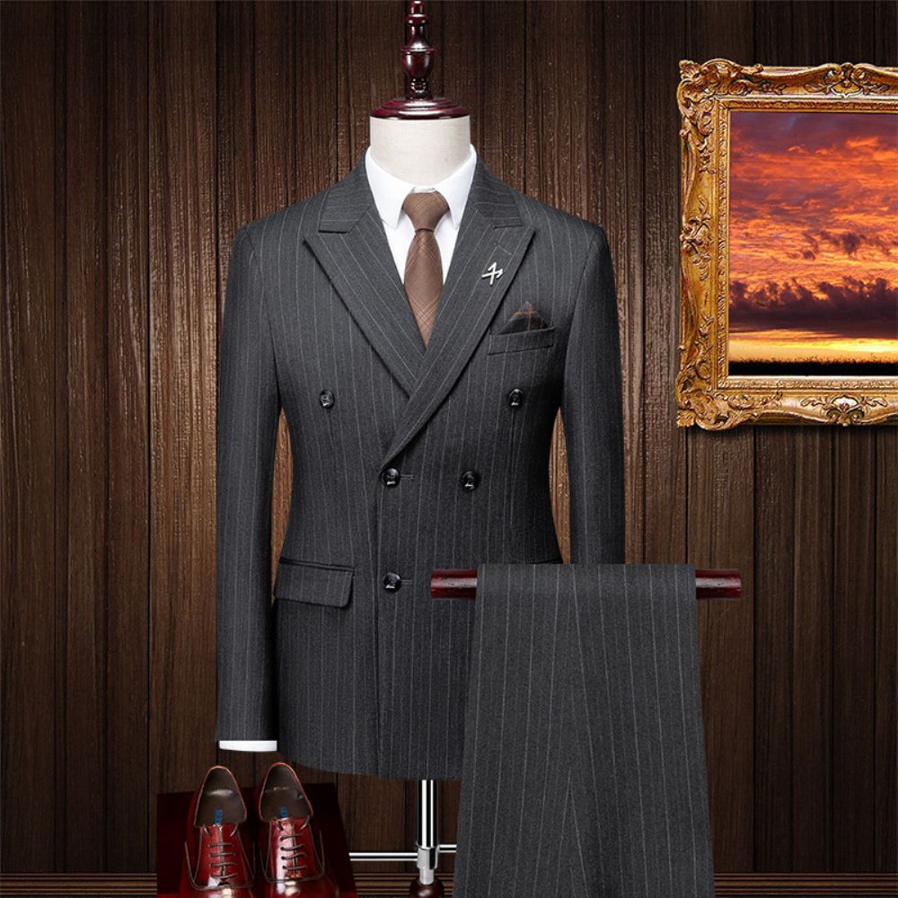 Costume D'affaires Hommes Professionnel Formel Été Mince Mariage Garçons D'honneur Robe Décontracté Veste Trois Pièces