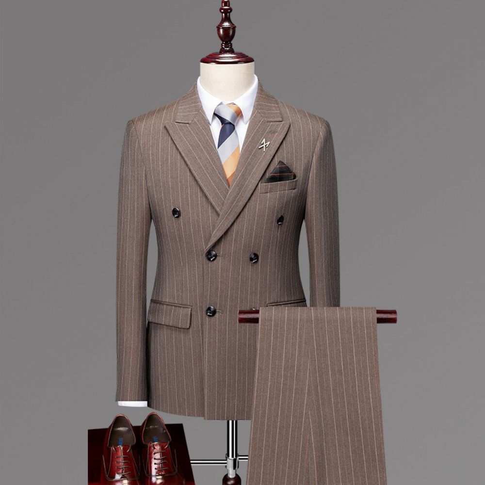 Costume D'affaires Hommes Professionnel Formel Été Mince Mariage Garçons D'honneur Robe Décontracté Veste Trois Pièces