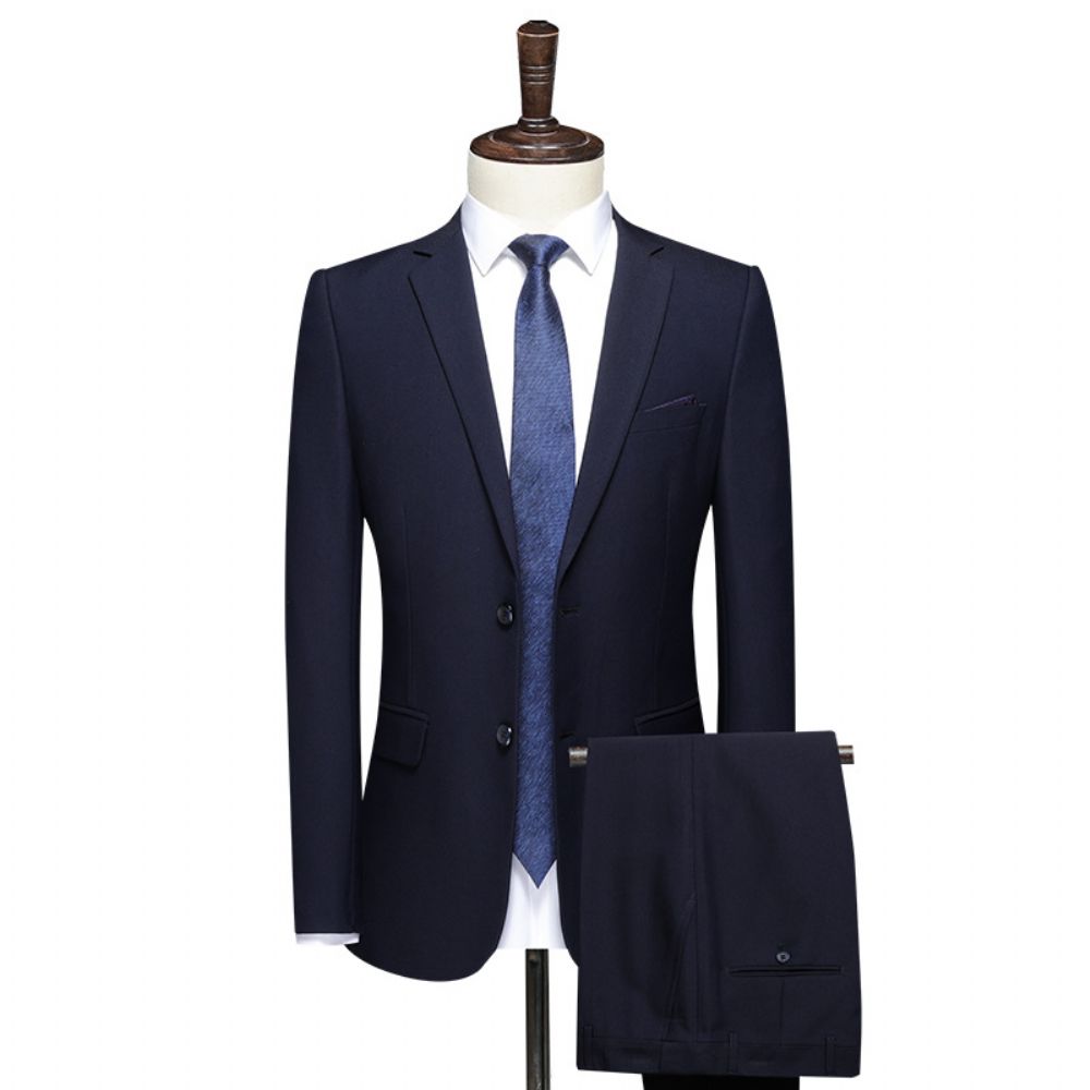 Costume À Deux Boutons D'affaires Pour Hommes Formel Mariage Professionnel