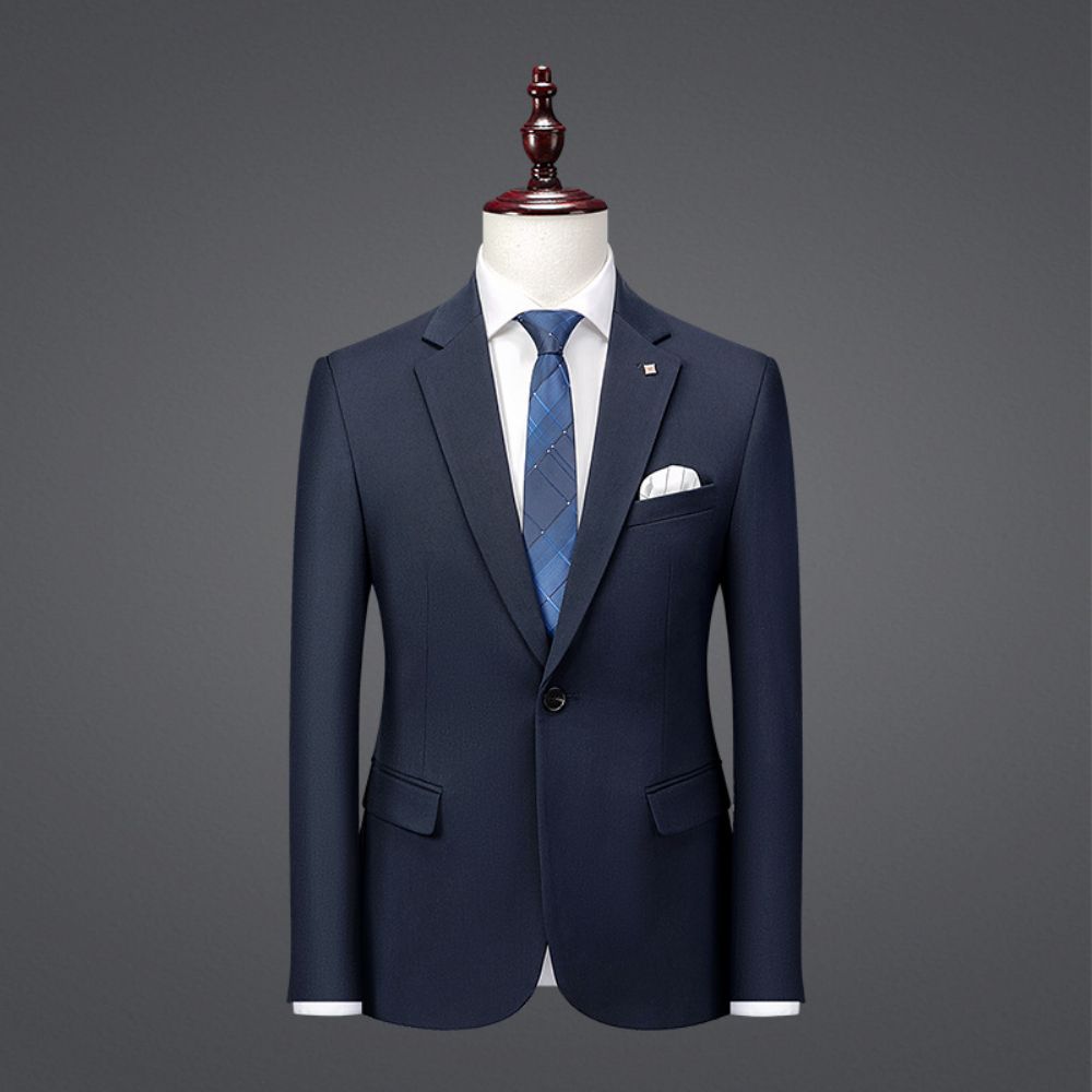 Hommes D'affaires Bleu Royal Vêtements Professionnels Costume Et Femmes Avec Même Style Meilleur Homme Trois Pièces Occidentaux Haut Gamme