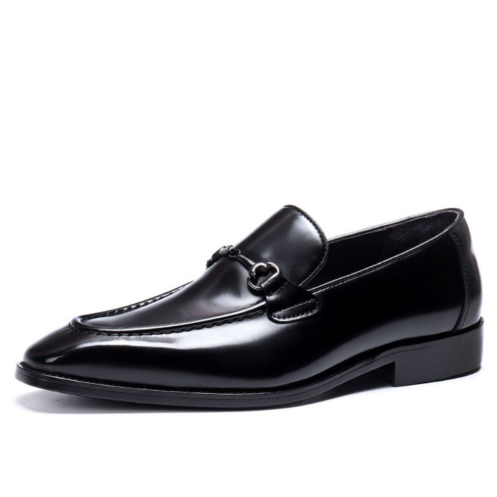 Chaussures En Cuir Décontractées Pour Hommes Habillées Couche Supérieure Vachette Semelle Souple Tendance Mariage